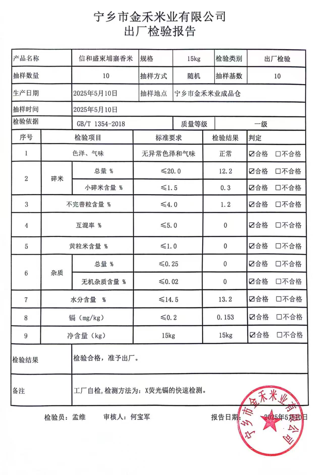 2025-05-10信和盛柬埔寨香米15kg