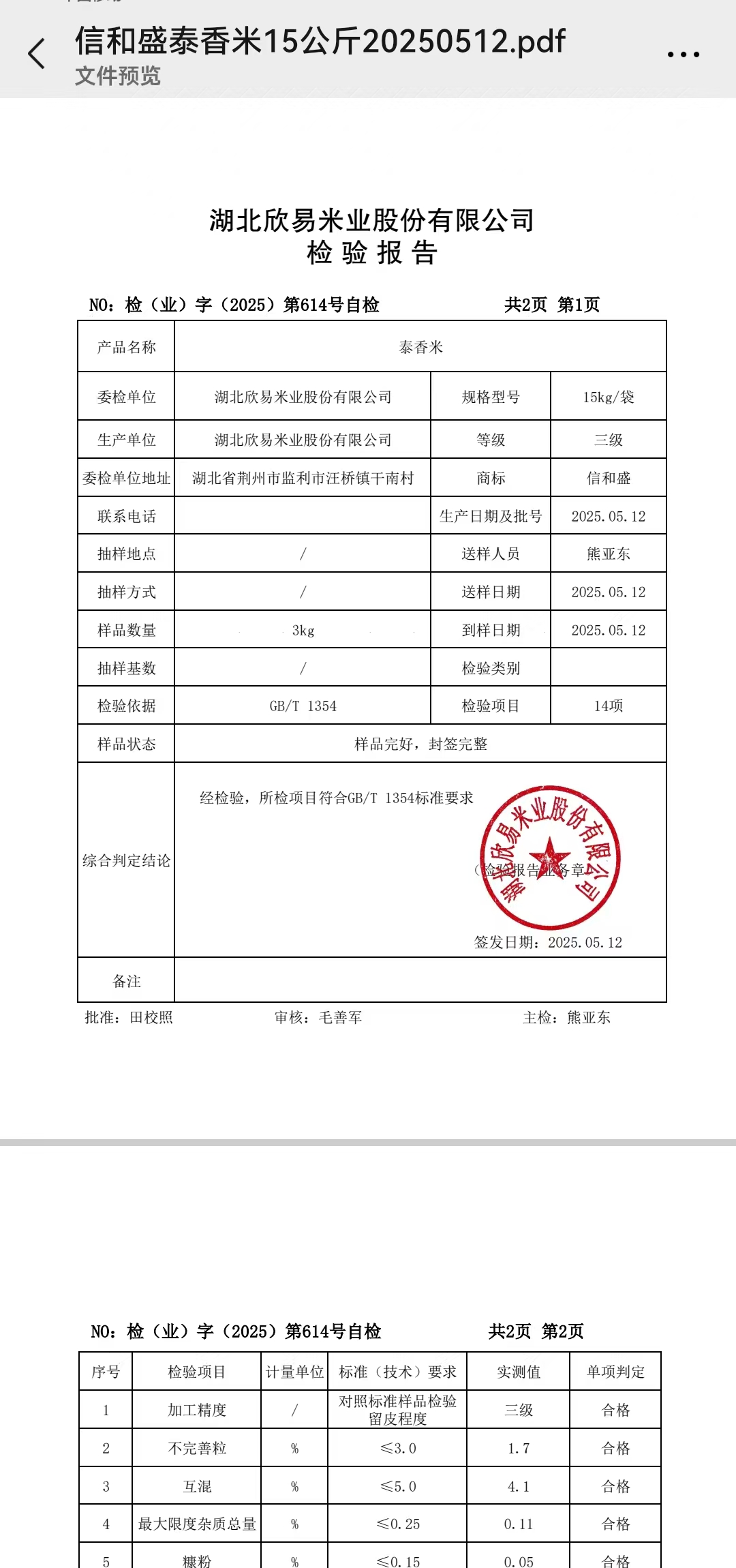 2025-05-12信和盛泰香米15kg