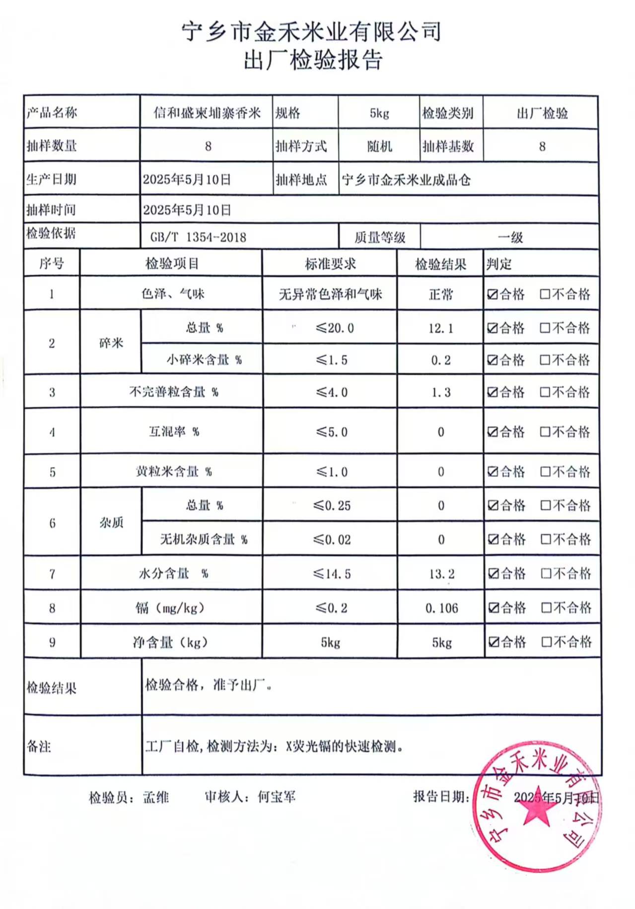 2025-05-10信和盛柬埔寨香米5kg