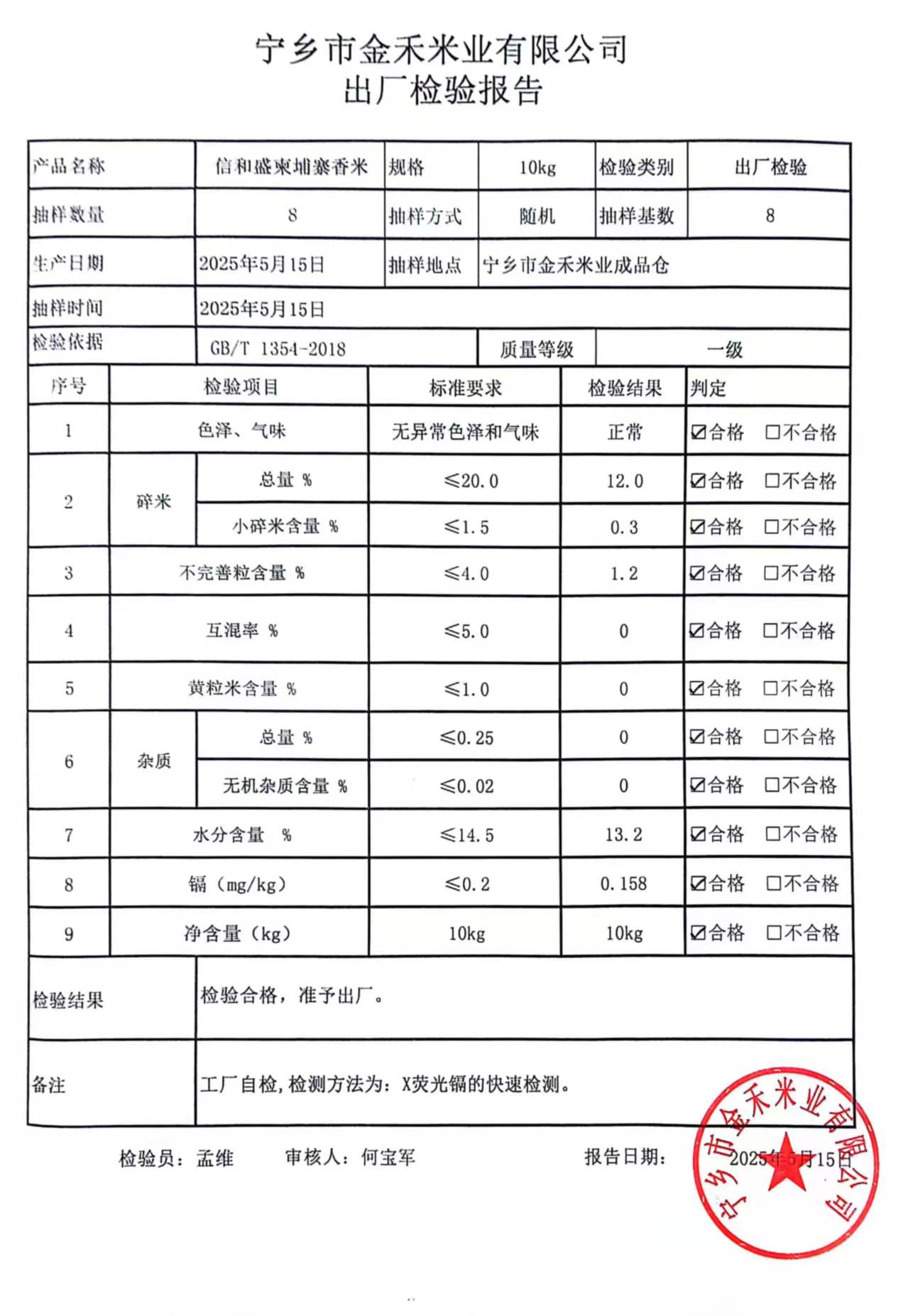 2025-05-15信和盛柬埔寨香米10kg